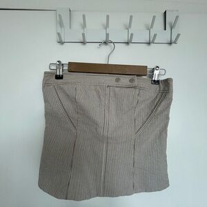 Zara Beige Strapless Top